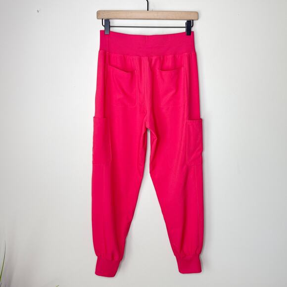 Landau Forward Women's‎ Jogger Scrub Pants Petite Small PS Tea Berry Medical - Picture 9 of 12